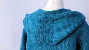 Stricke eine Kapuze an deinen Ausschnitt ausschnitt stricken