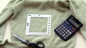 Mit einem Zählrahmen kannst du die Maschenprobe nicht genau genug messen. Maschenprobe Richtig Messen