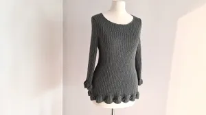 So sieht der fertige Sommerpullover aus pullover stricken